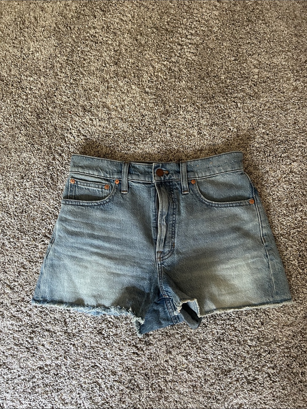 Madewell Classic Denim High-Waist Women's Shorts - Blue